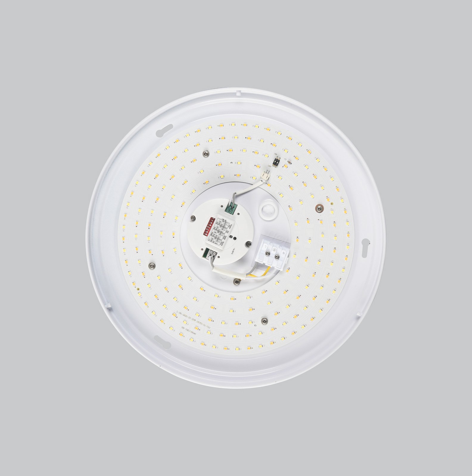 DOTLUX LED-anduriga laevalgusti LUNA valge Ø 33cm PMMA CCT IP44