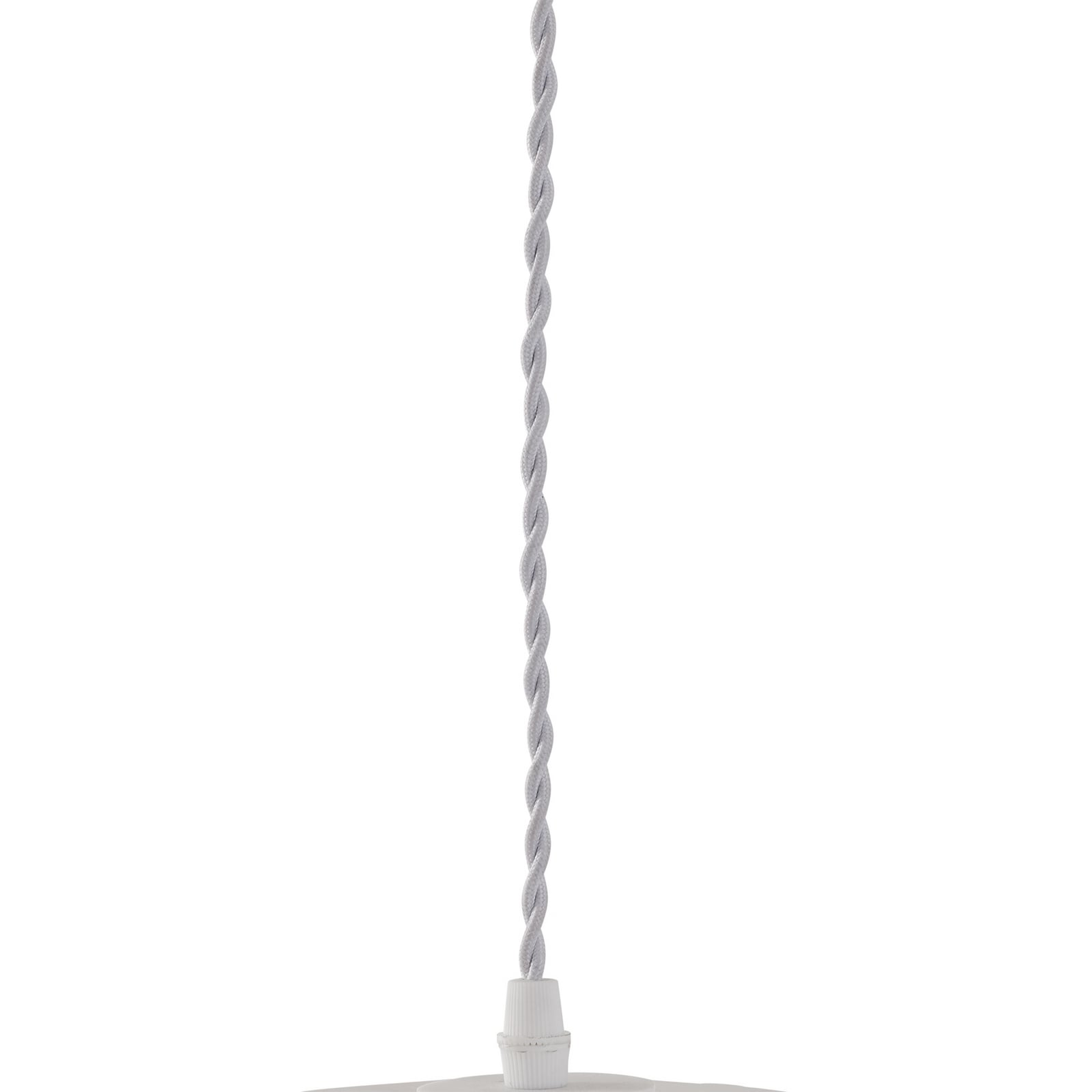 Lampa wisząca Nuvia, biała, Ø 30 cm, druk 3D – Lindby