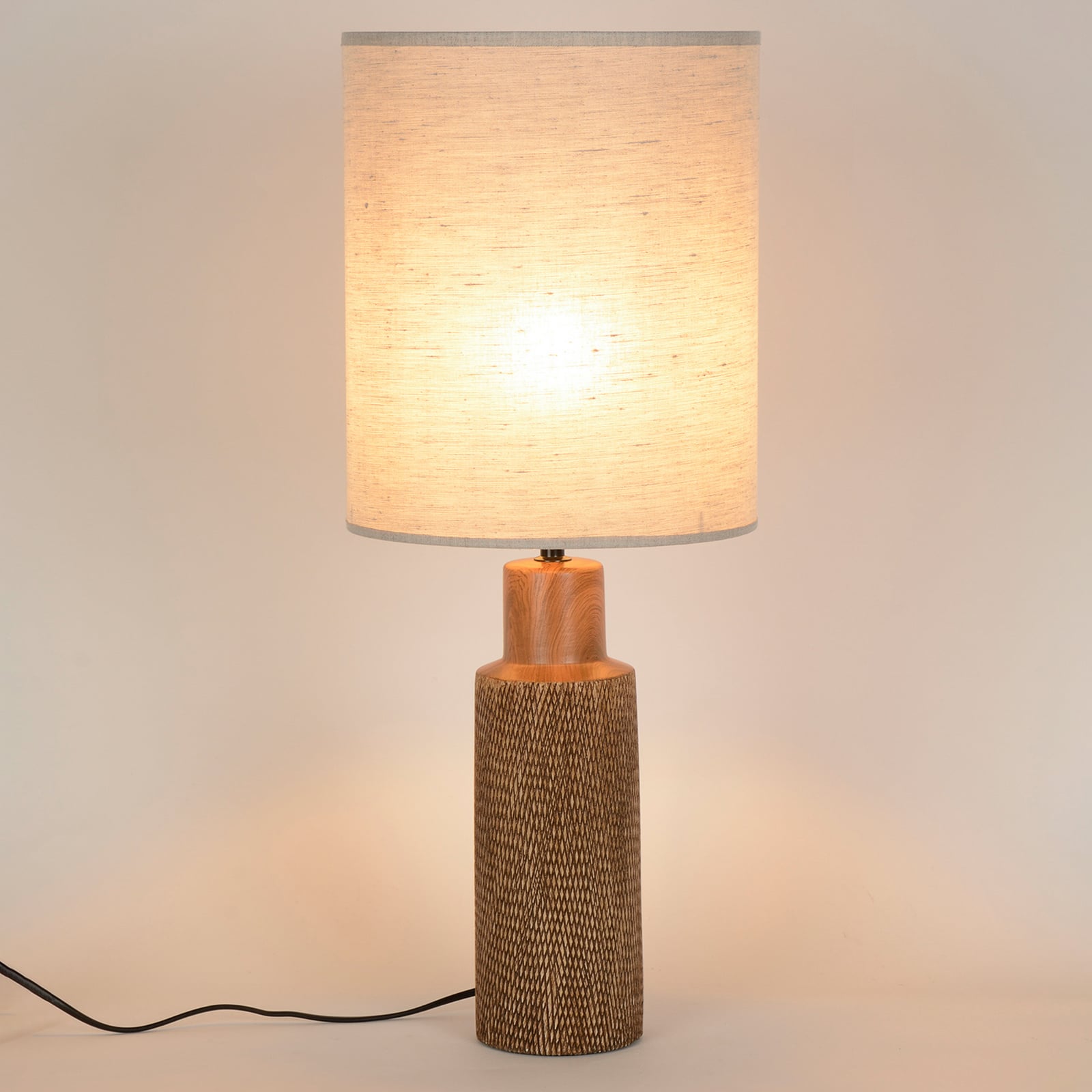 Lampada da tavolo Santal beige/marrone, altezza 63 cm - COREP SAS