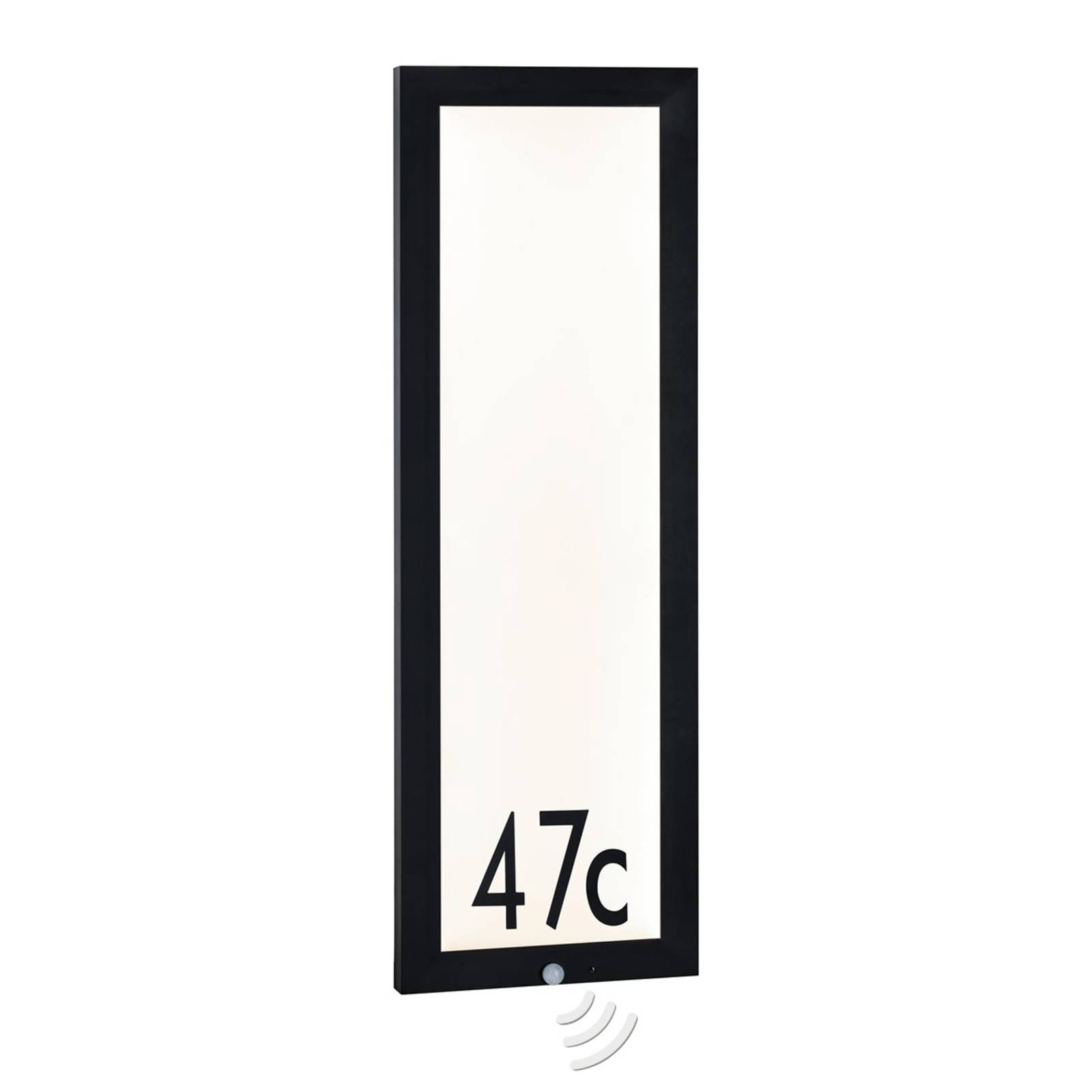 Paulmann Panel outdoor wall lamp sensor 30x90 cm