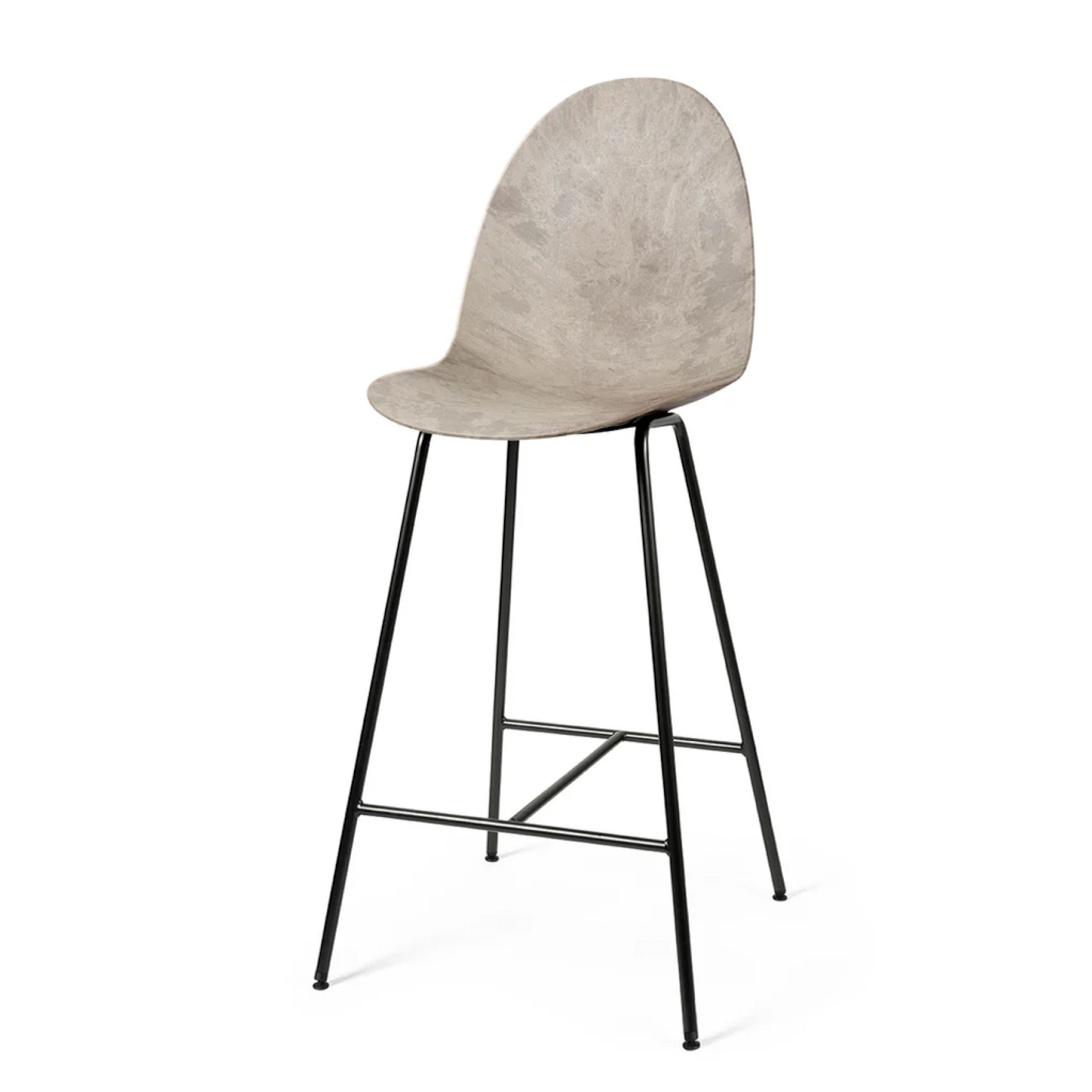 Eternity Barhocker, grau, Stahl, Höhe 116,5 cm - Mater
