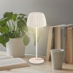 LED-Tischlampe Loca, altweiß, Höhe 36 cm, Metall/Kunststoff