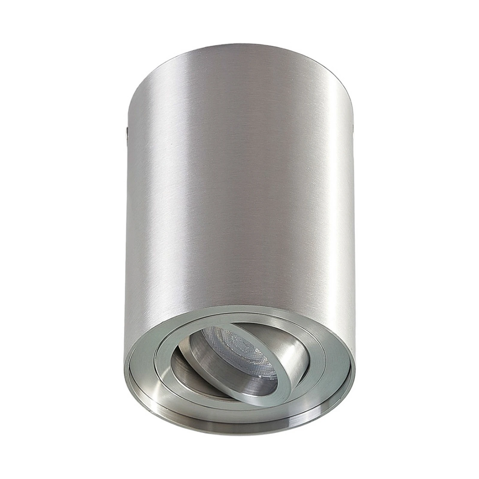 Arcchio takspotlight Jolina, rund, grå, 13 cm, metall