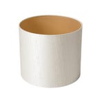 Abajur Erica, creme/dourado, Ø 29 cm, tecido - Watt & Veke