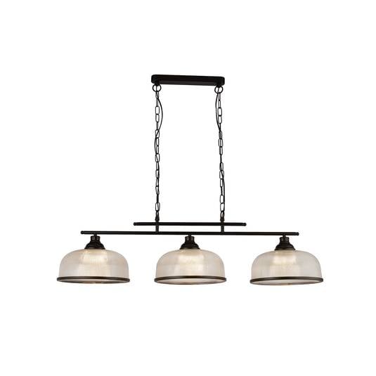 Bistro hanging light 3bulb, black Lights.co.uk