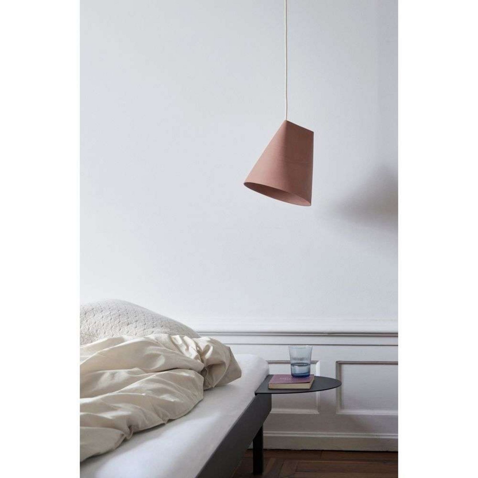 Ceramic Wide Candeeiro Suspenso Terracotta - Moebe