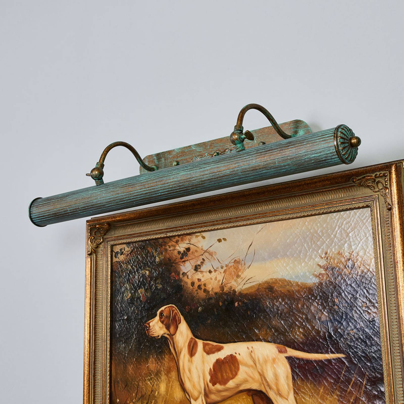 Image of Lindby Lampada da quadri Joely rame ossidato, 72 cm