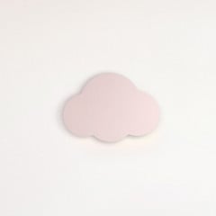 Applique Cloud, rosa, larghezza 38 cm, metallo, nuvola, G9