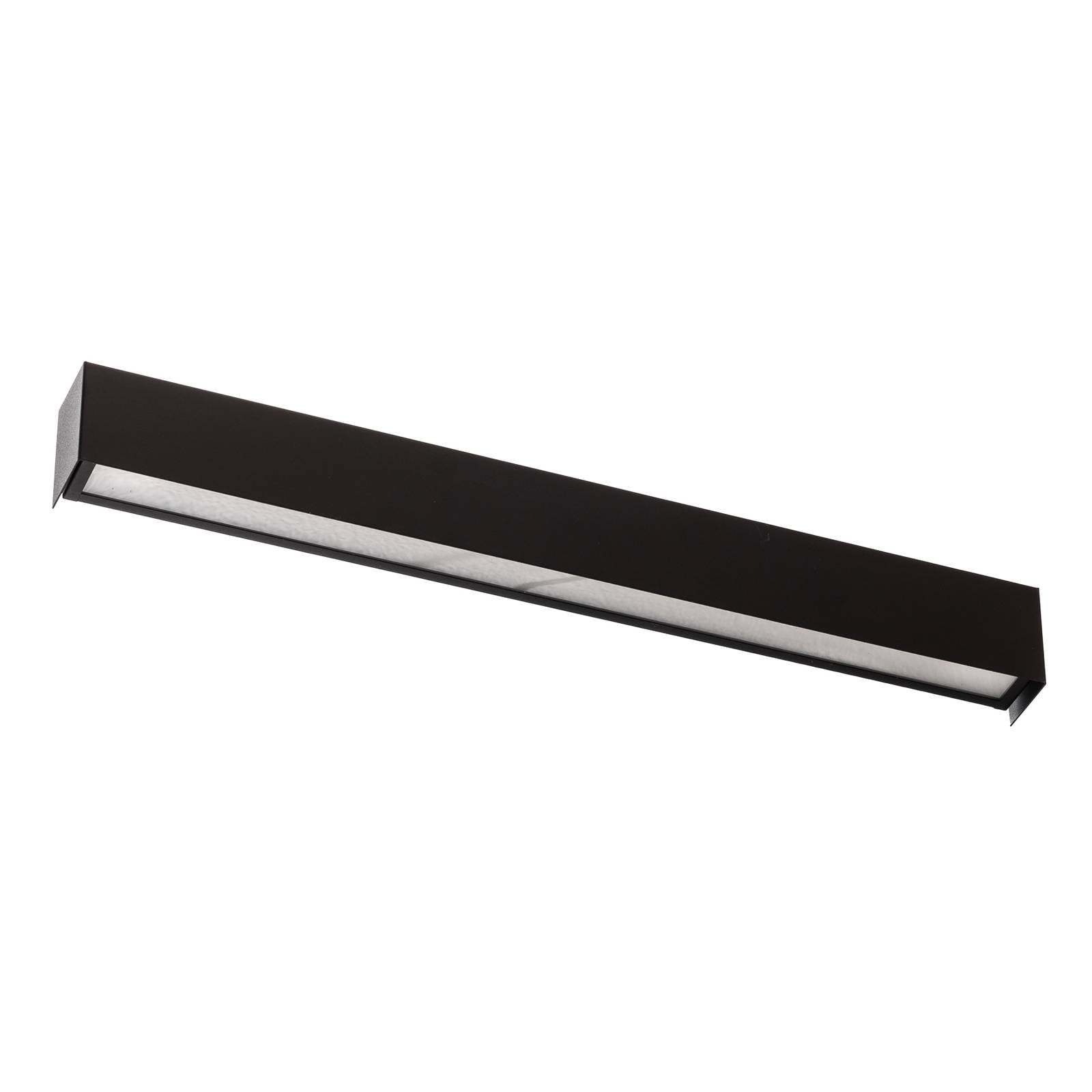 Wandleuchte Straight S, 62 cm, schwarz