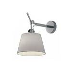 Tolomeo Parete Diffusore Aplică de Perete ø18 Grey Satin - Artemide