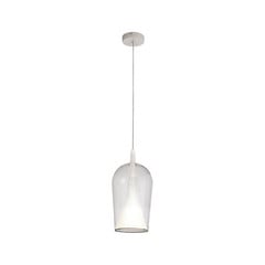 Lámpara colgante Elsa, 1 luz, Ø 17 cm, cristal, transparente