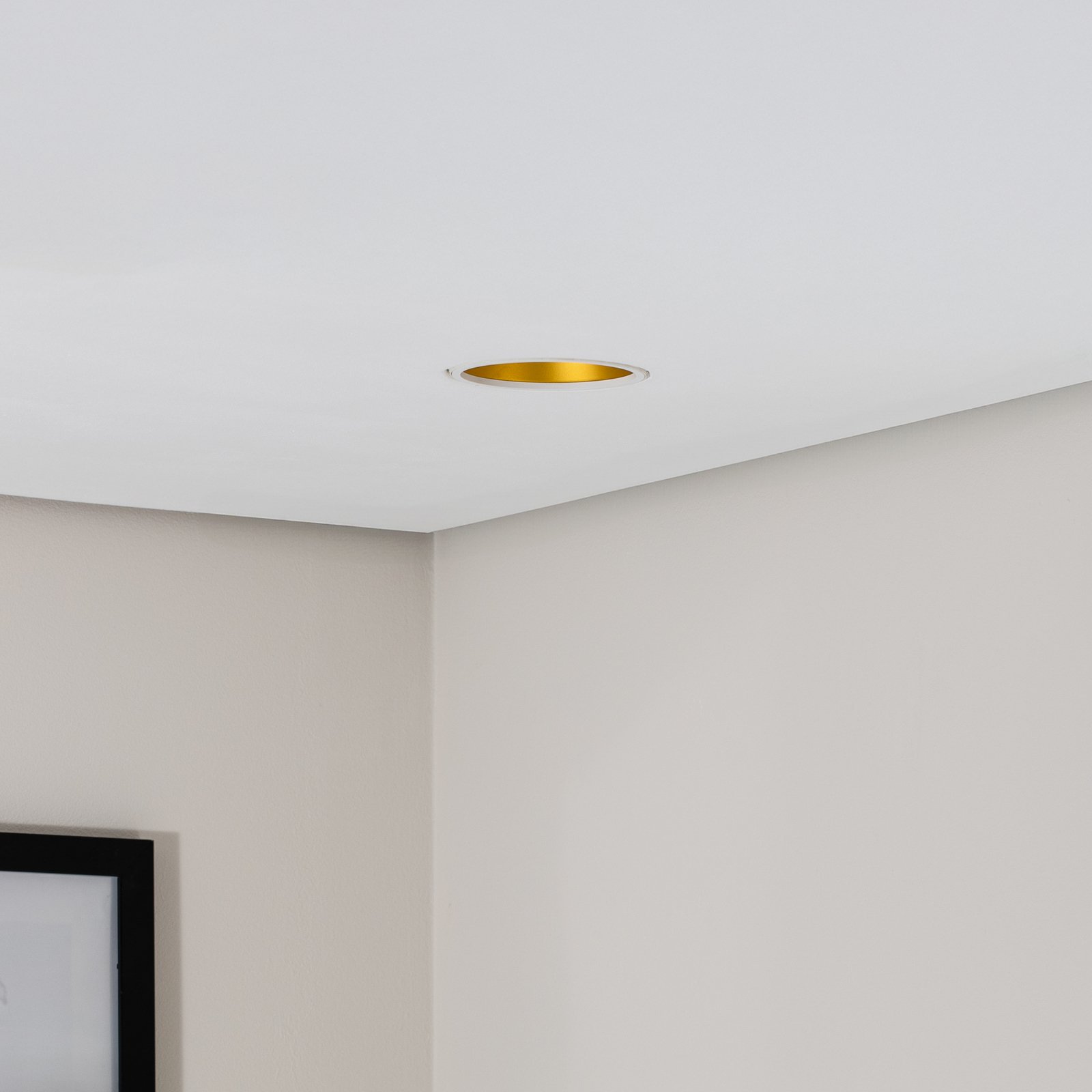 Bega LED spot da incasso a soffitto Studio Line, bianco/ottone, alluminio