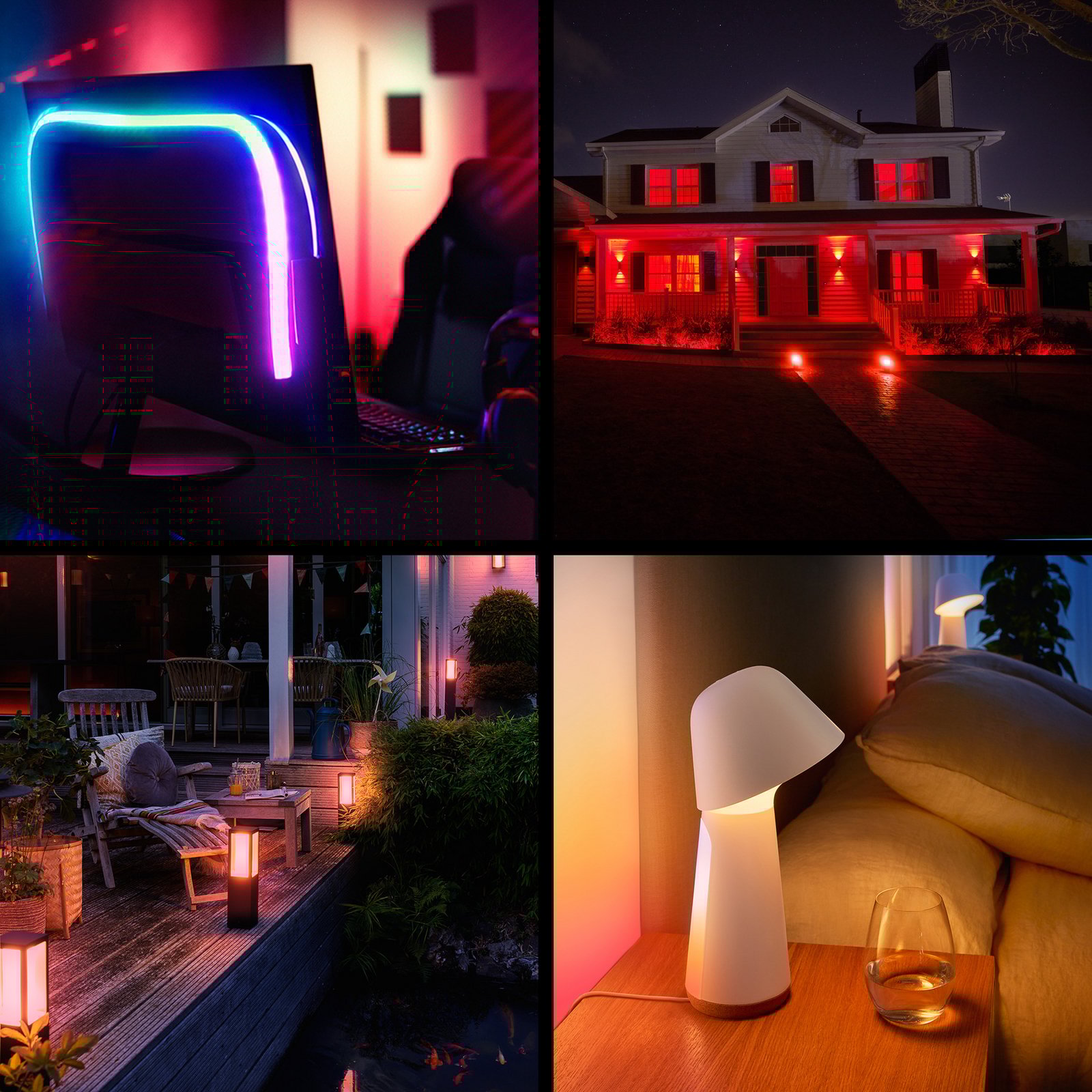 Ampoule LED intelligente Philips Hue E27 A60, 8 W, RVB CCT, lot de 3
