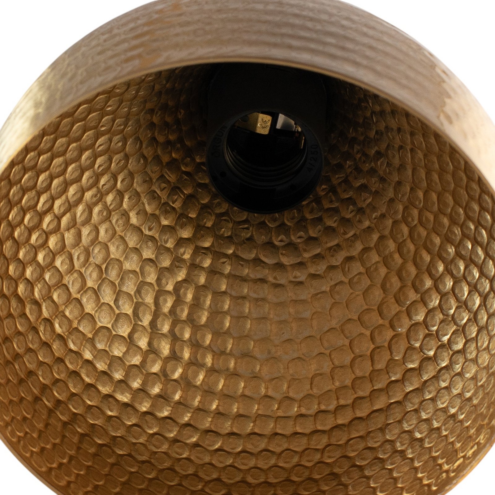 Tattoo 6214 pendant light, gold-coloured metal, 3-bulb, linear