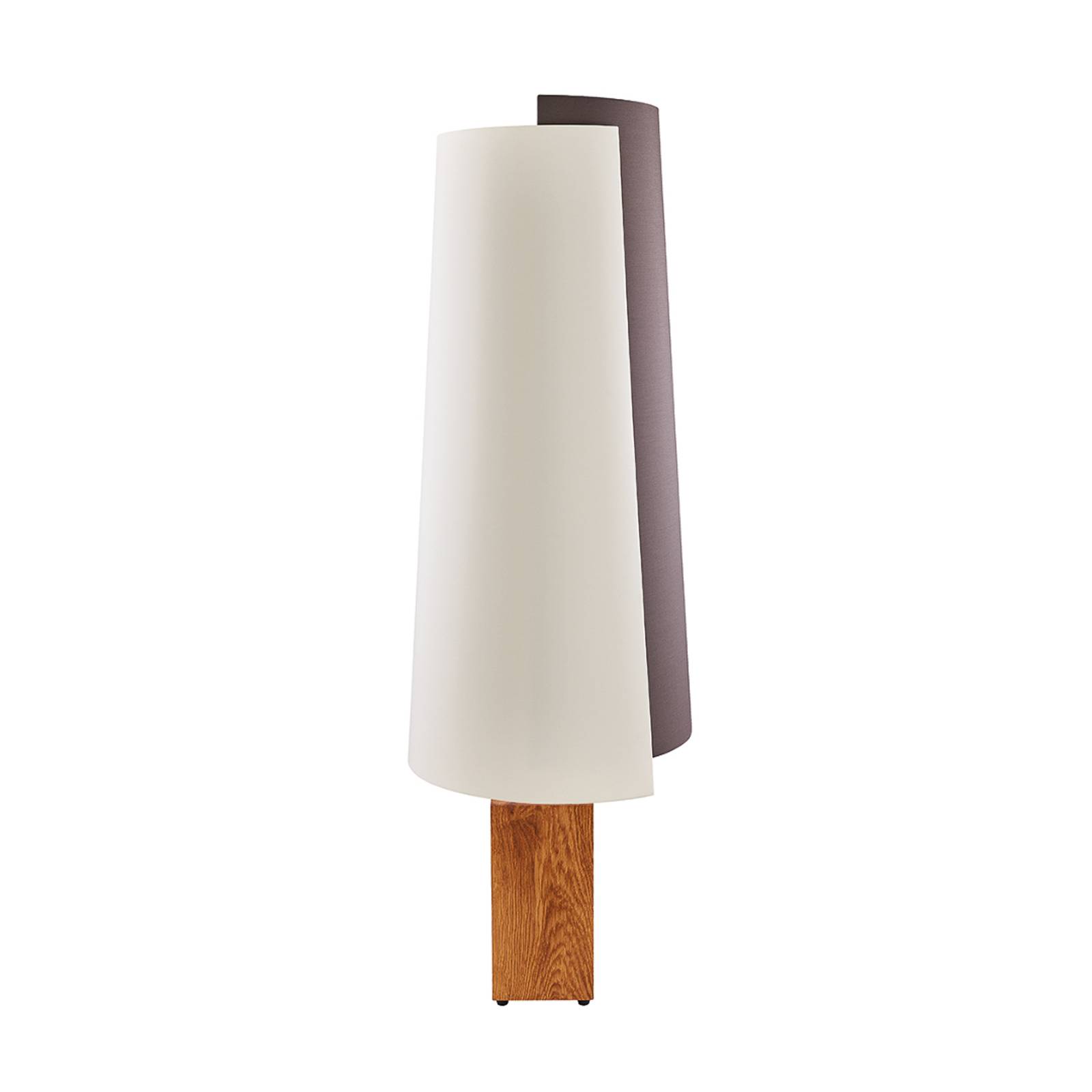 HerzBlut Stehleuchte Jojo, Holz, braun/creme, 120 cm, E27 günstig online kaufen