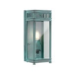 Holborn outdoor wall light verdigris finish 1-bulb