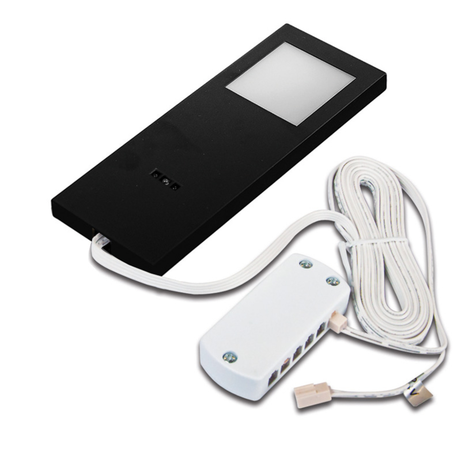 HERA LED Slim-Pad F under-cabinet, dimmer 4,000 K black, for Kitchen, plastic, 5 W, energy efficiency: A+, L: 18 cm, W: 7 cm, H: 1.1 cm