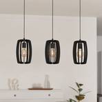 Bajazzara hanglamp, drie kooikappen, zwart