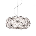 C'EST LA VIE Candeeiro suspenso, preto/cabo preto, Ø 53 cm
