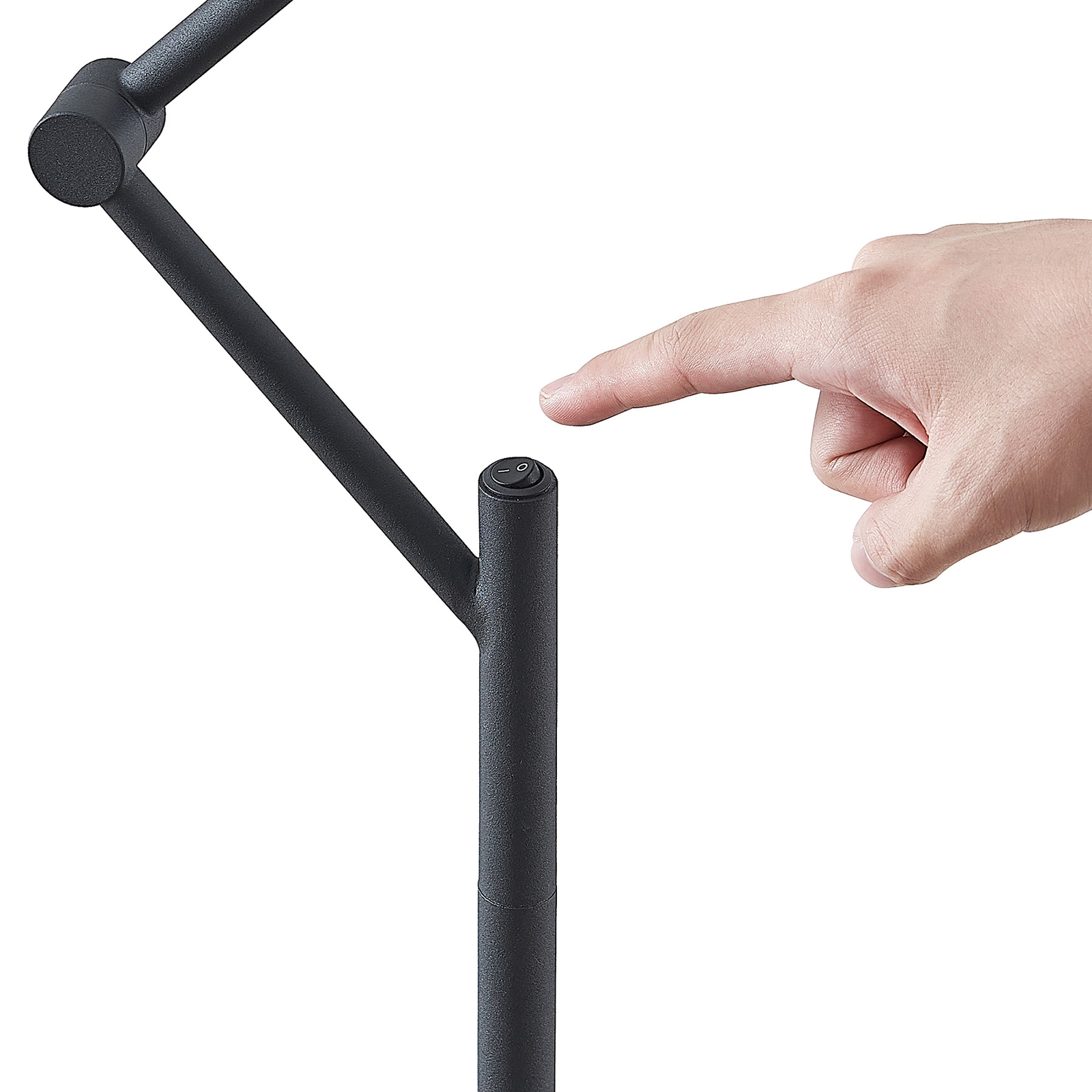 Phina Floor Lamp Black - Lucande