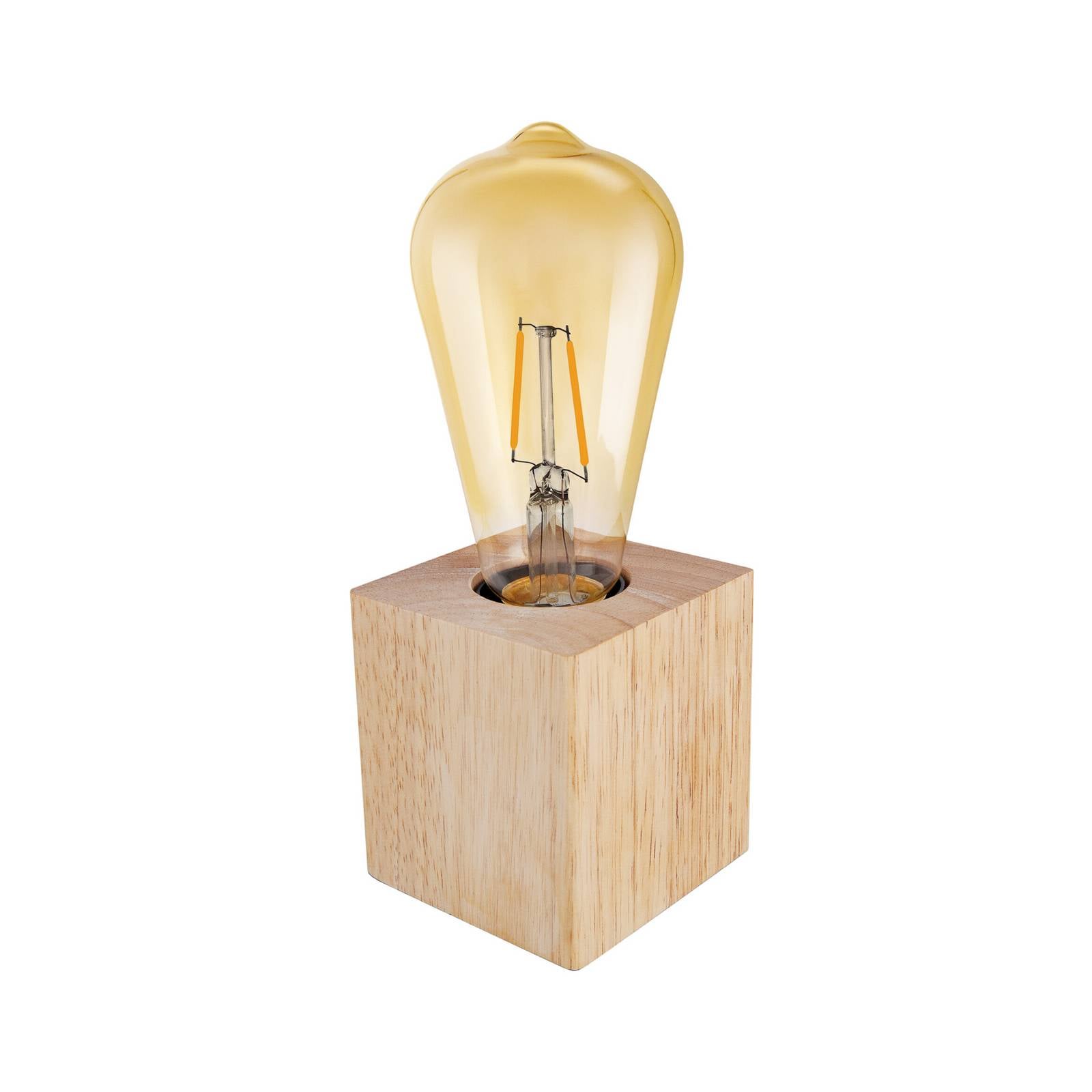 OSRAM Tischleuchte Vintage 1906, Holz mit LED-Lampe E27