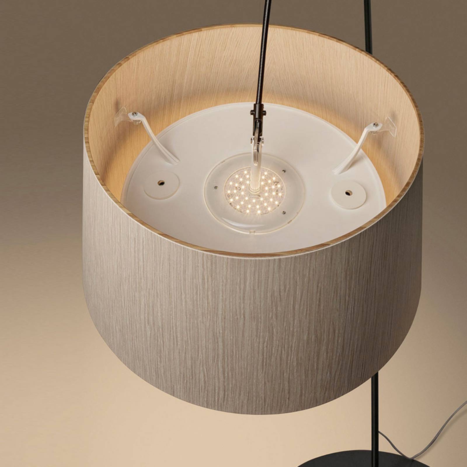 Foscarini Twiggy Wood MyLight lampa stojąca czarna