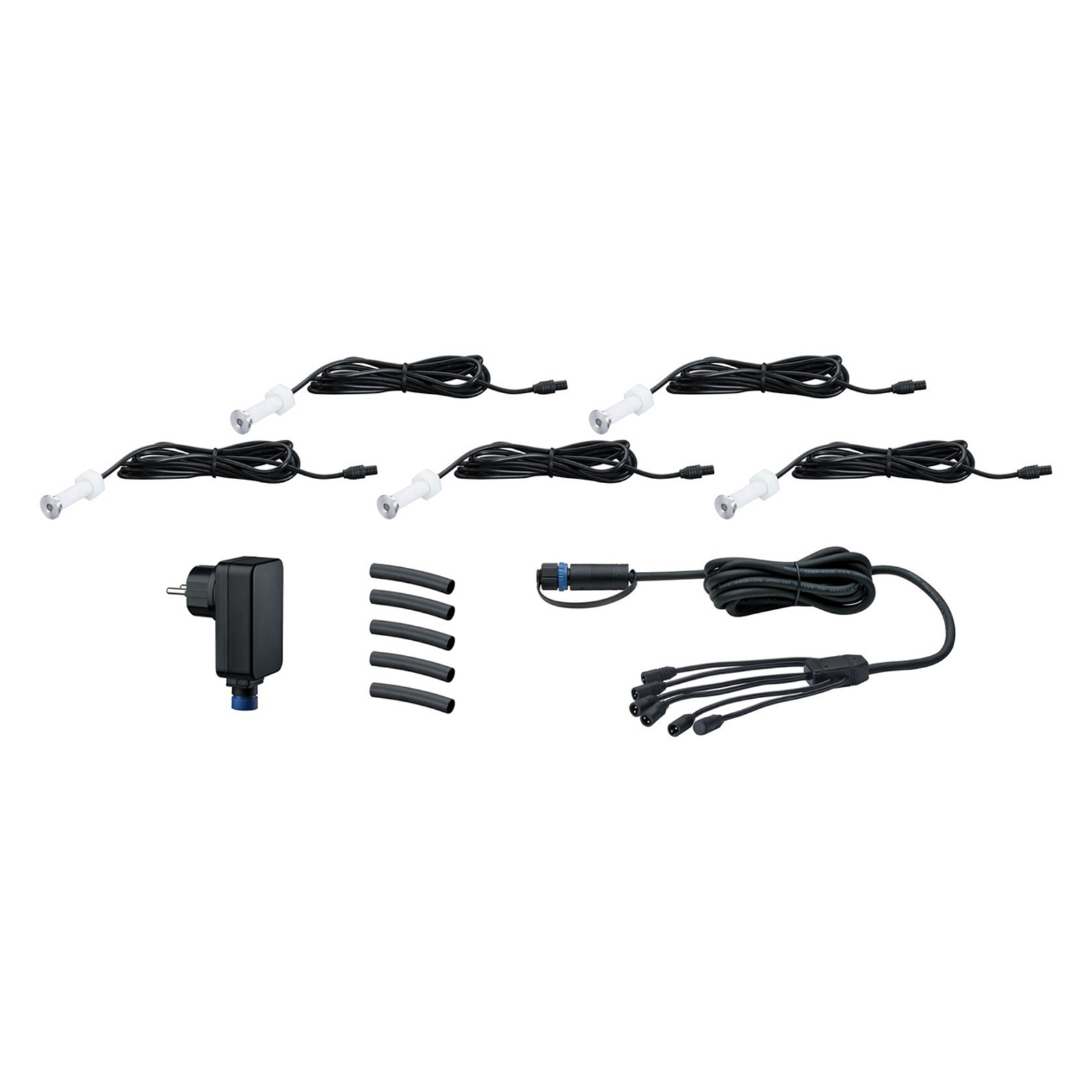 Plug & Shine 5 LED Ugrađena Tlačna Svjetla MicroPen II IP67 Silver - Paulmann