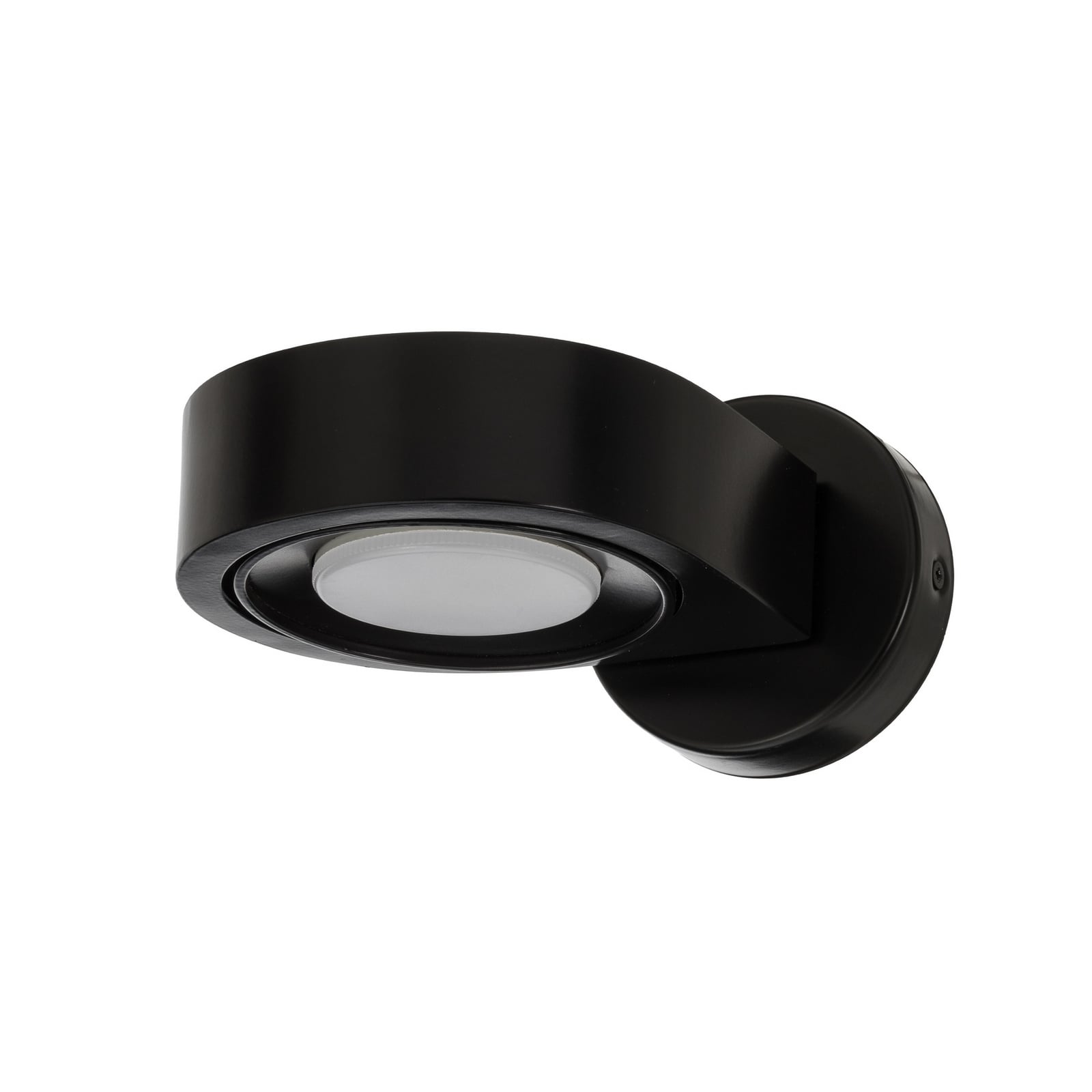 Foco de pared Lili, negro, Ø 14 cm, GX53