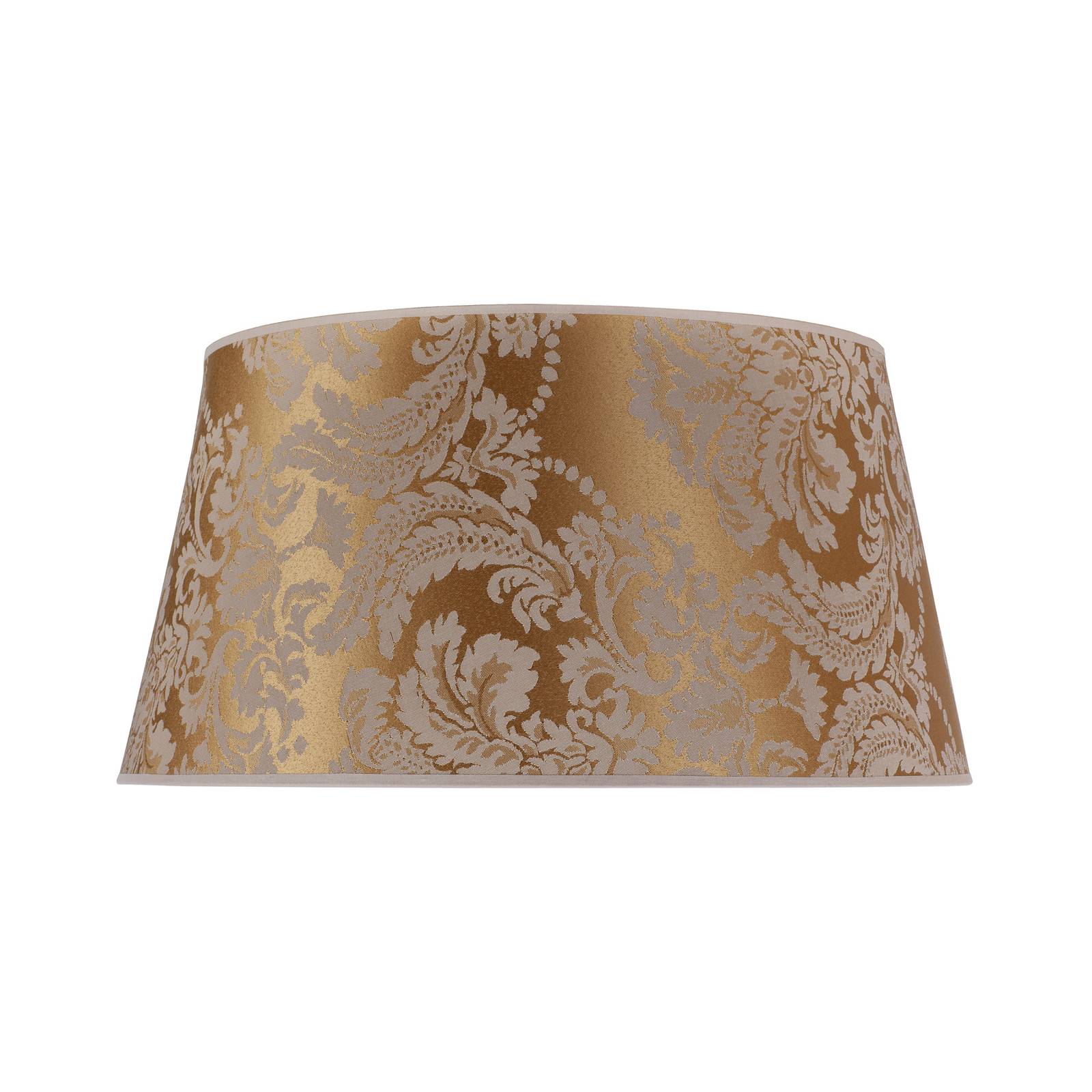 Euluna Cone lampshade height 25.5 cm, gold, fabric, E27, H: 25.5 cm