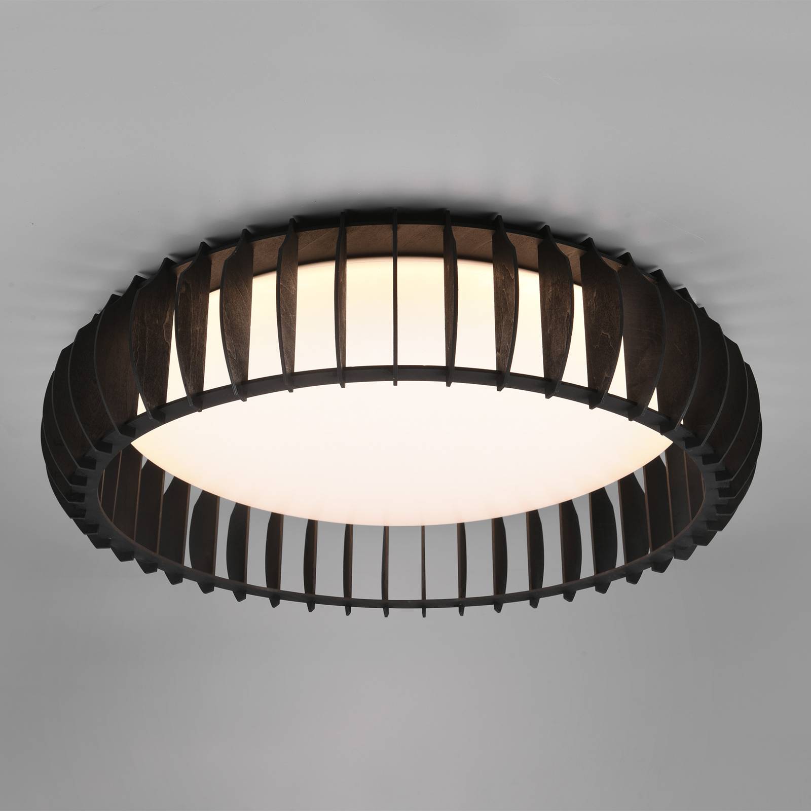 LED plafondlamp Monte, CCT, Ø 60 cm, zwart