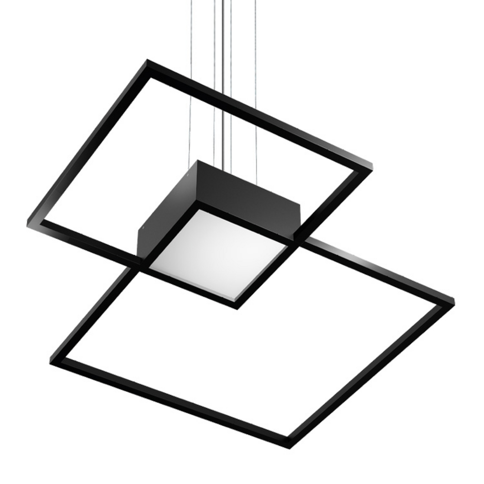 Wever & Ducr? Venn 3.0 hengelampe 2?700?K svart - dimbar - moderne pendellampe - takpendel Stue / spisestue - aluminium, pmma