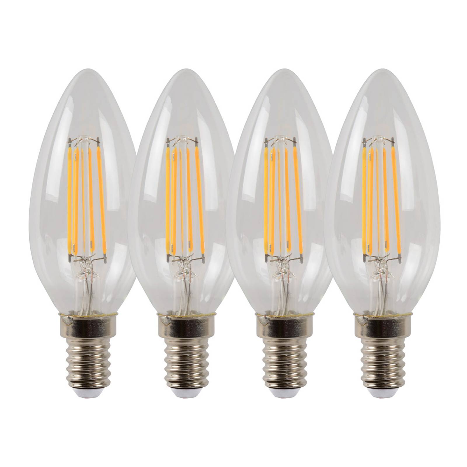 LED-Kerzenlampe E14 4W 2700K dimmbar 4er-Set günstig online kaufen