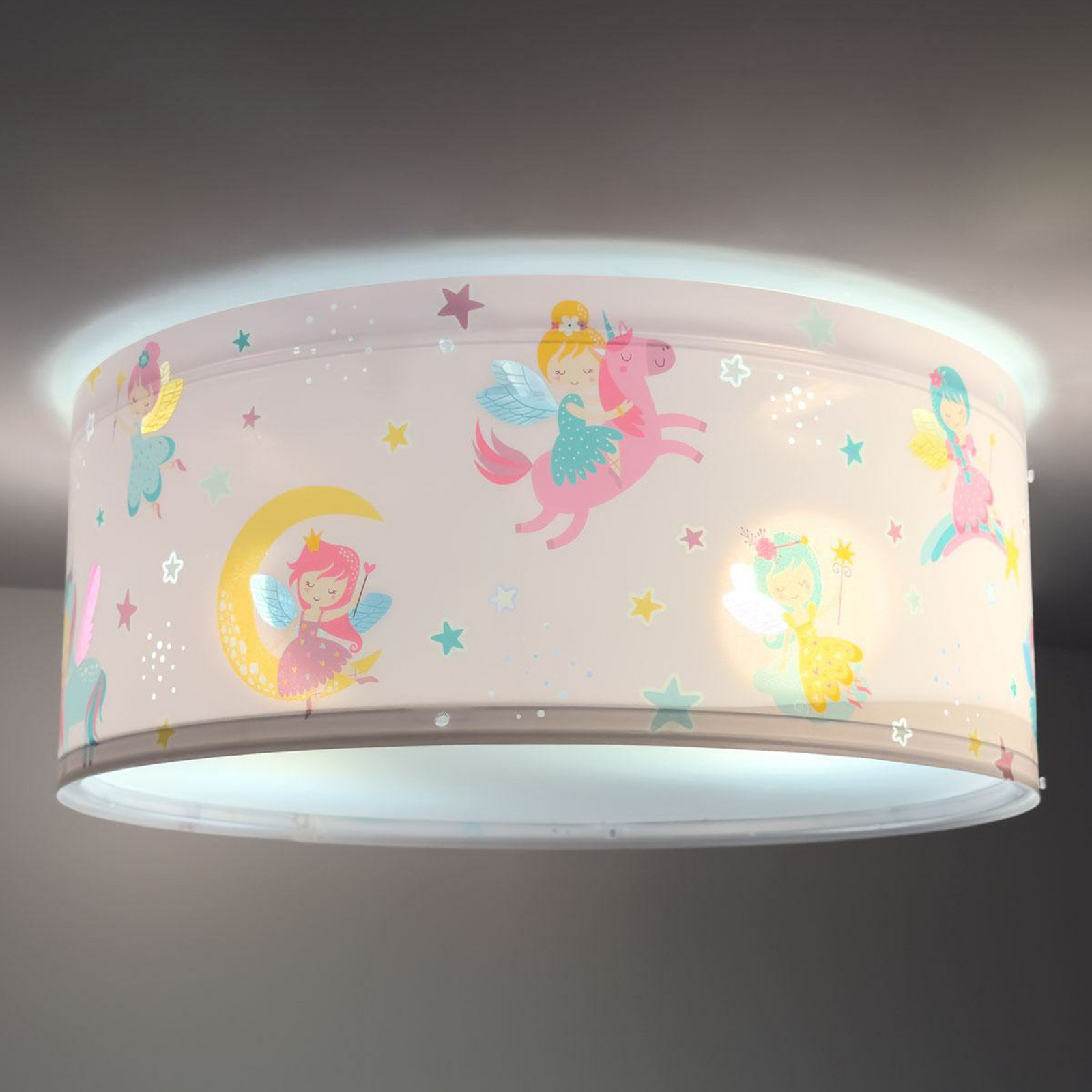 Dalber plafonieră Fairy Dreams multicoloră 2 becuri - Camera copiilor - roz colorat - Plastic