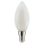 Bombilla vela LED E14 ToLEDo 4,5W 827 satinado