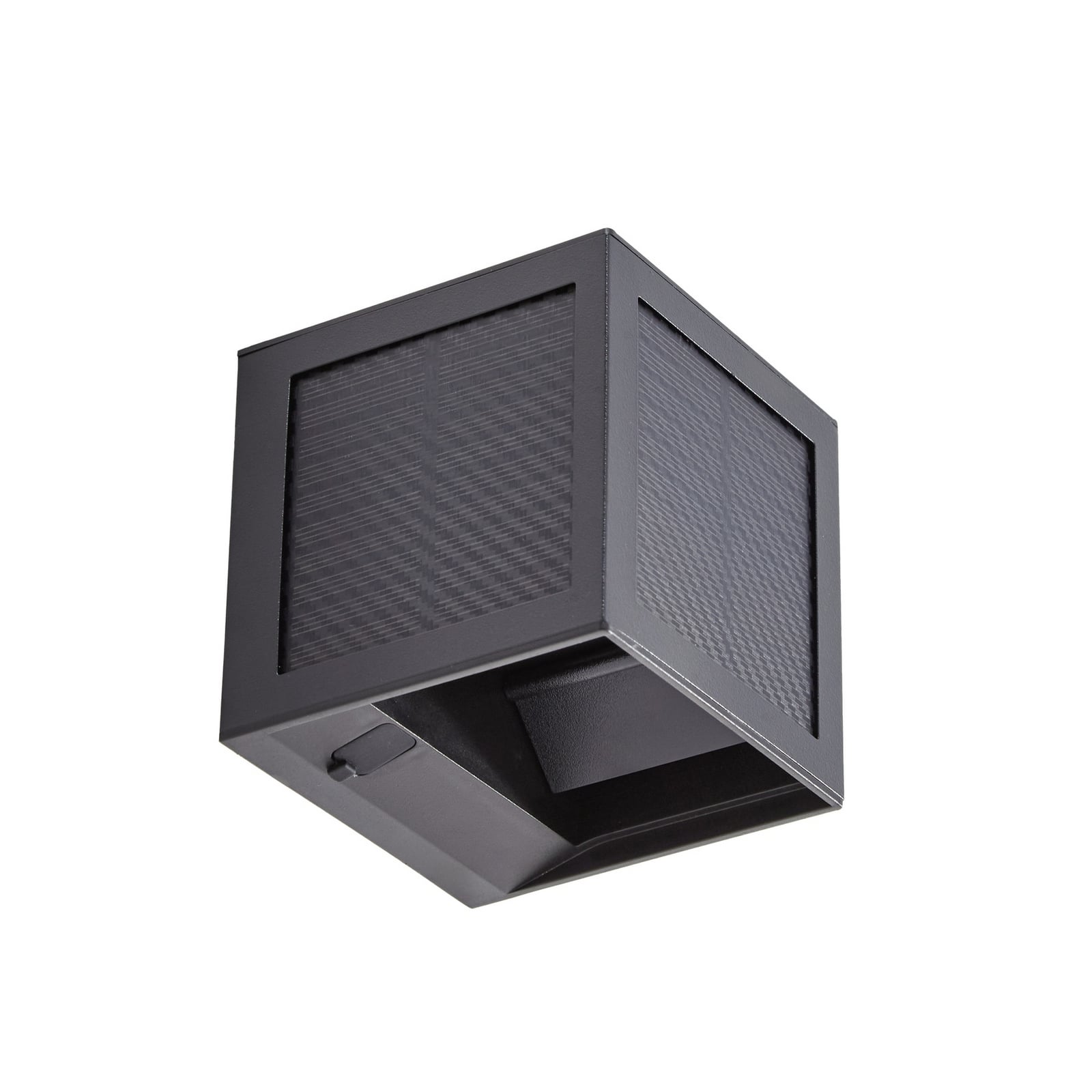 Avvin LED-Solarwandleuchte, Sensor, 10 x 10 cm, schwarz, IP65 - Prios
