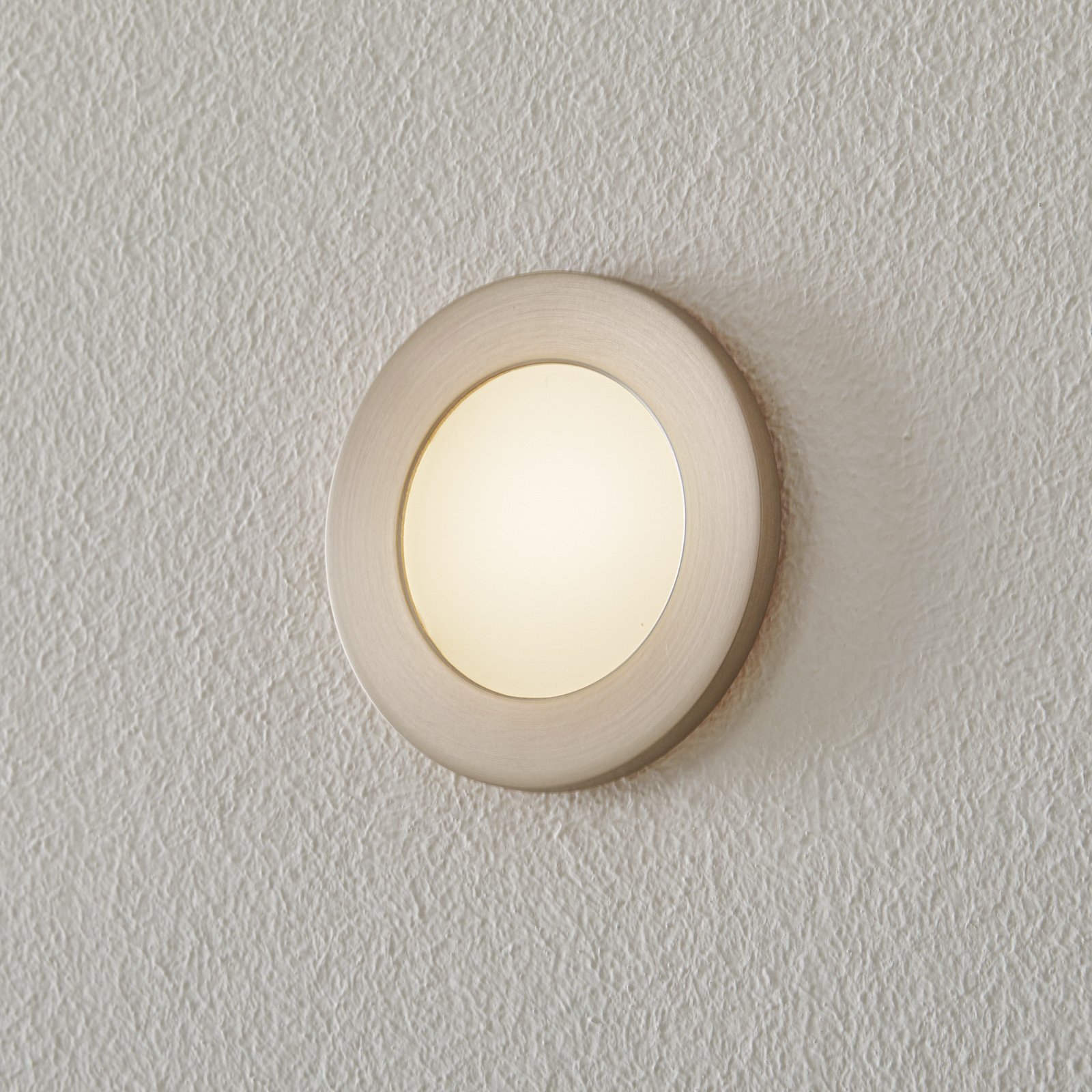 BEGA Accenta LED recessed wall lamp round with frame