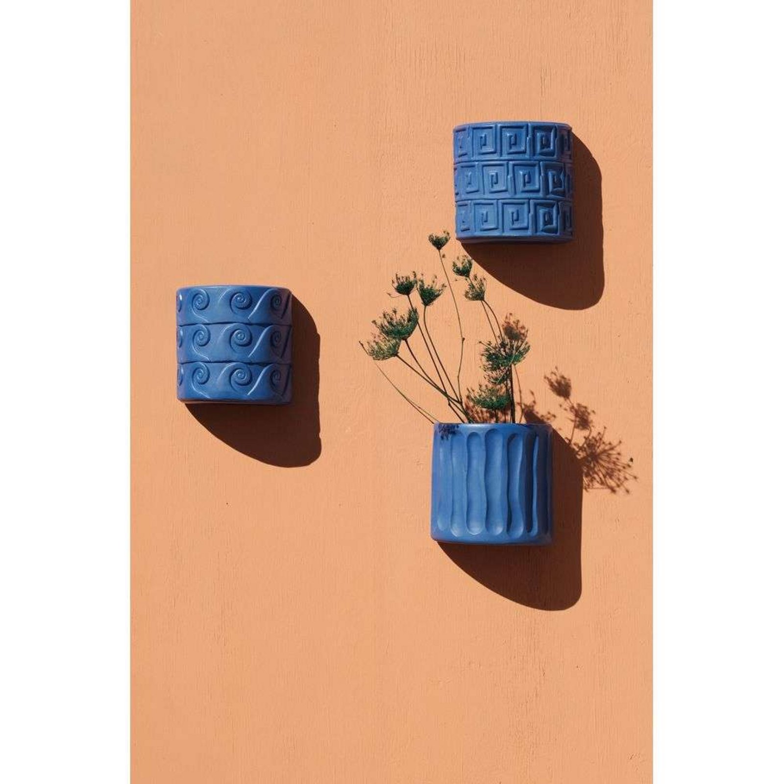 Magna Graecia Greche Wall Vase Albastru - Seletti