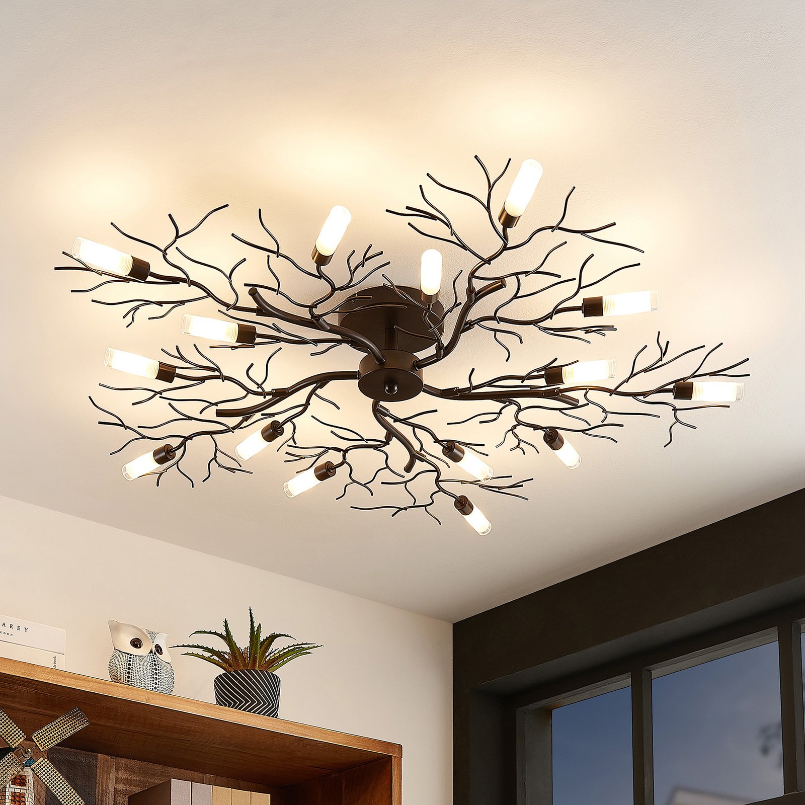 Bigna Plafonnier Dark Brown - Lindby