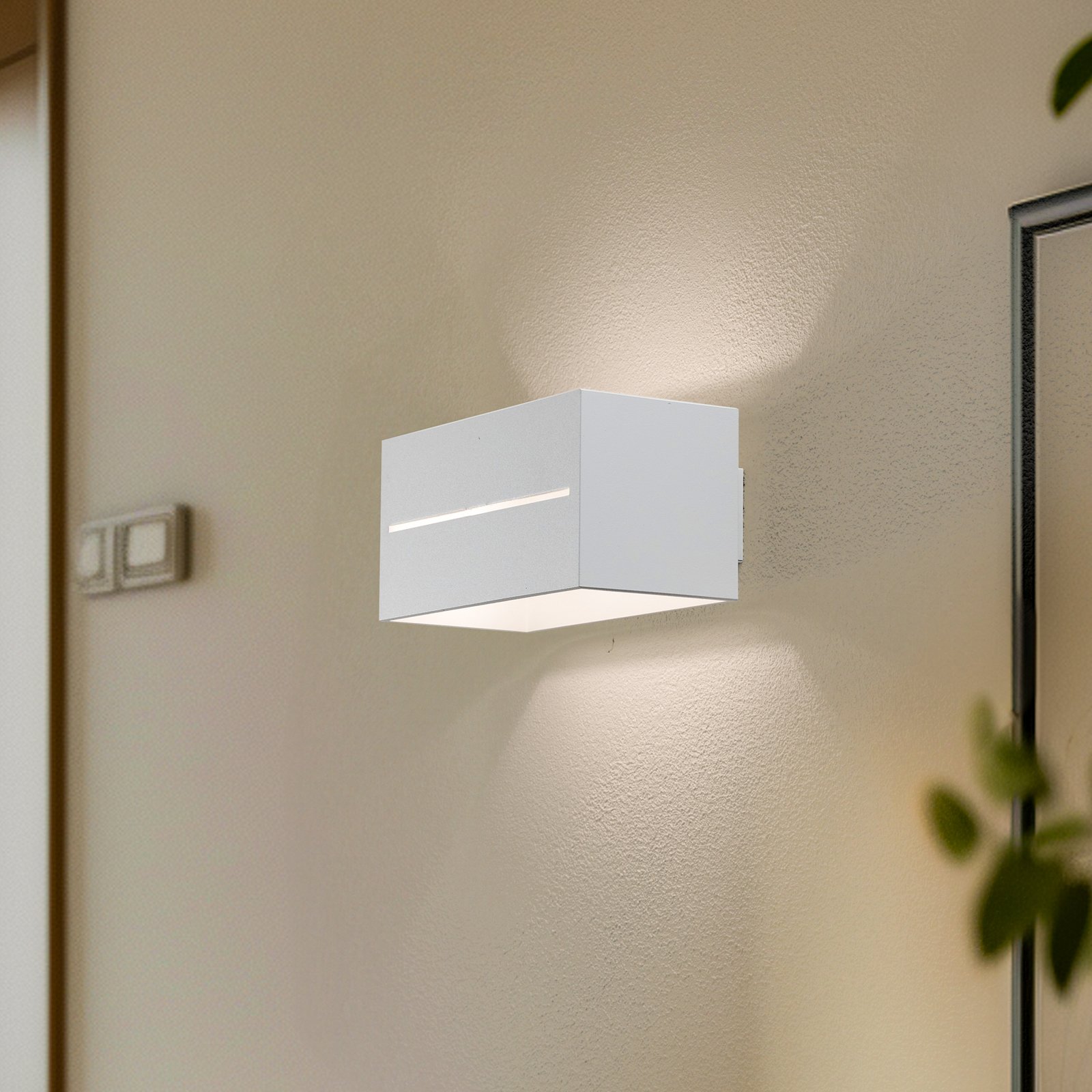 Euluna Aceline wall light, Up and Downlight white