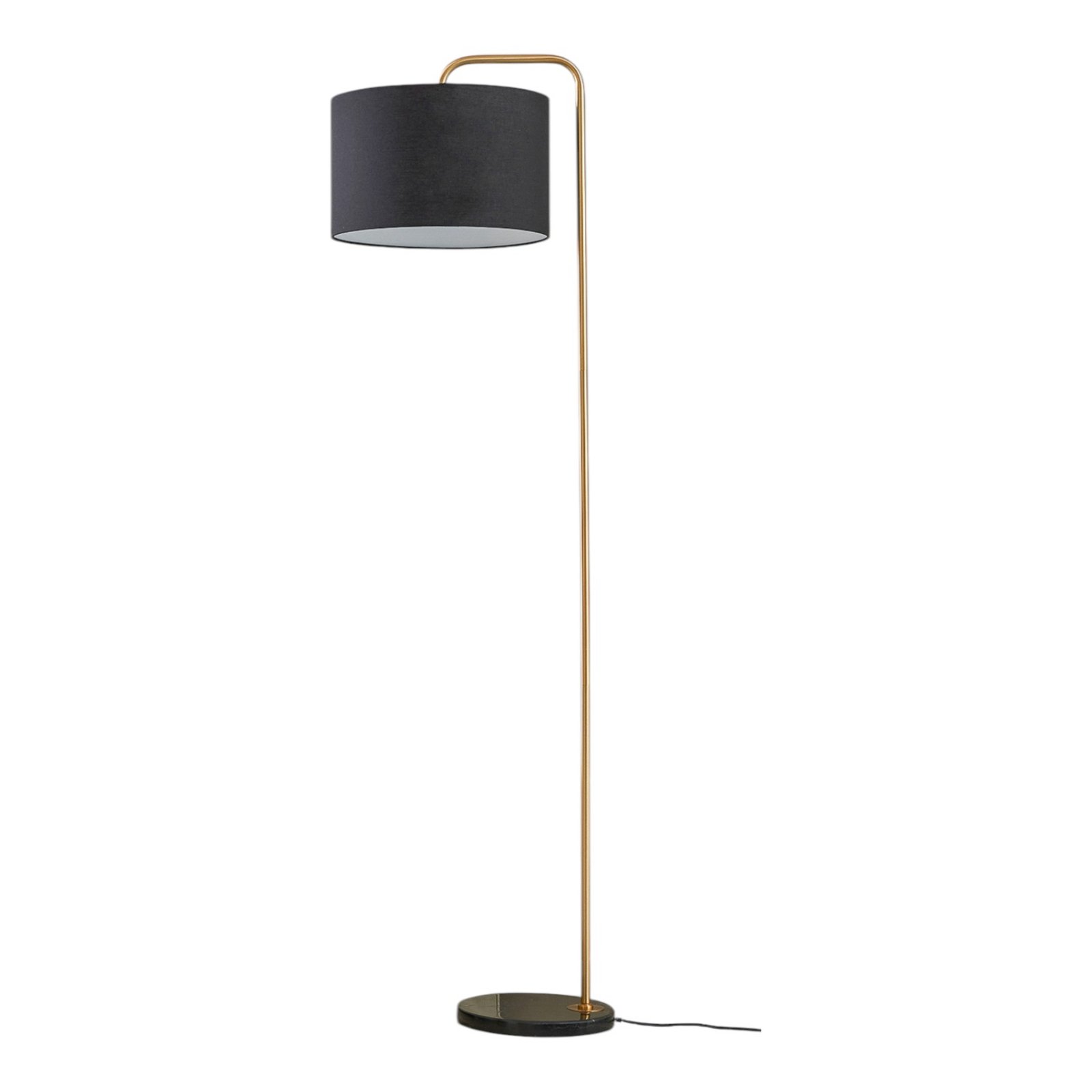 Hillary Floor Lamp Black/Gold - Lindby
