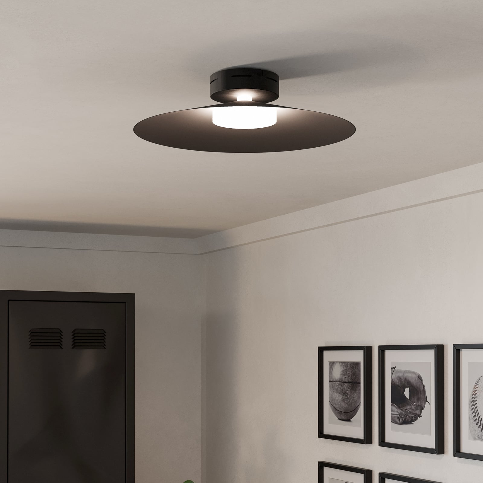 Stropné LED svetlo Conomavilla-Z, čierna Ø 45 cm CCT RGB Stropné LED svetlo Conomavilla-Z, čierna Ø 45 cm CCT RGB