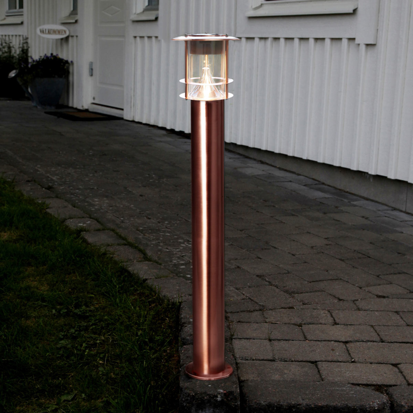 Best Season Stylish LED bollard light Juno - solar-powered, metal, 0.4 W, energy efficiency: A+, H: 78 cm