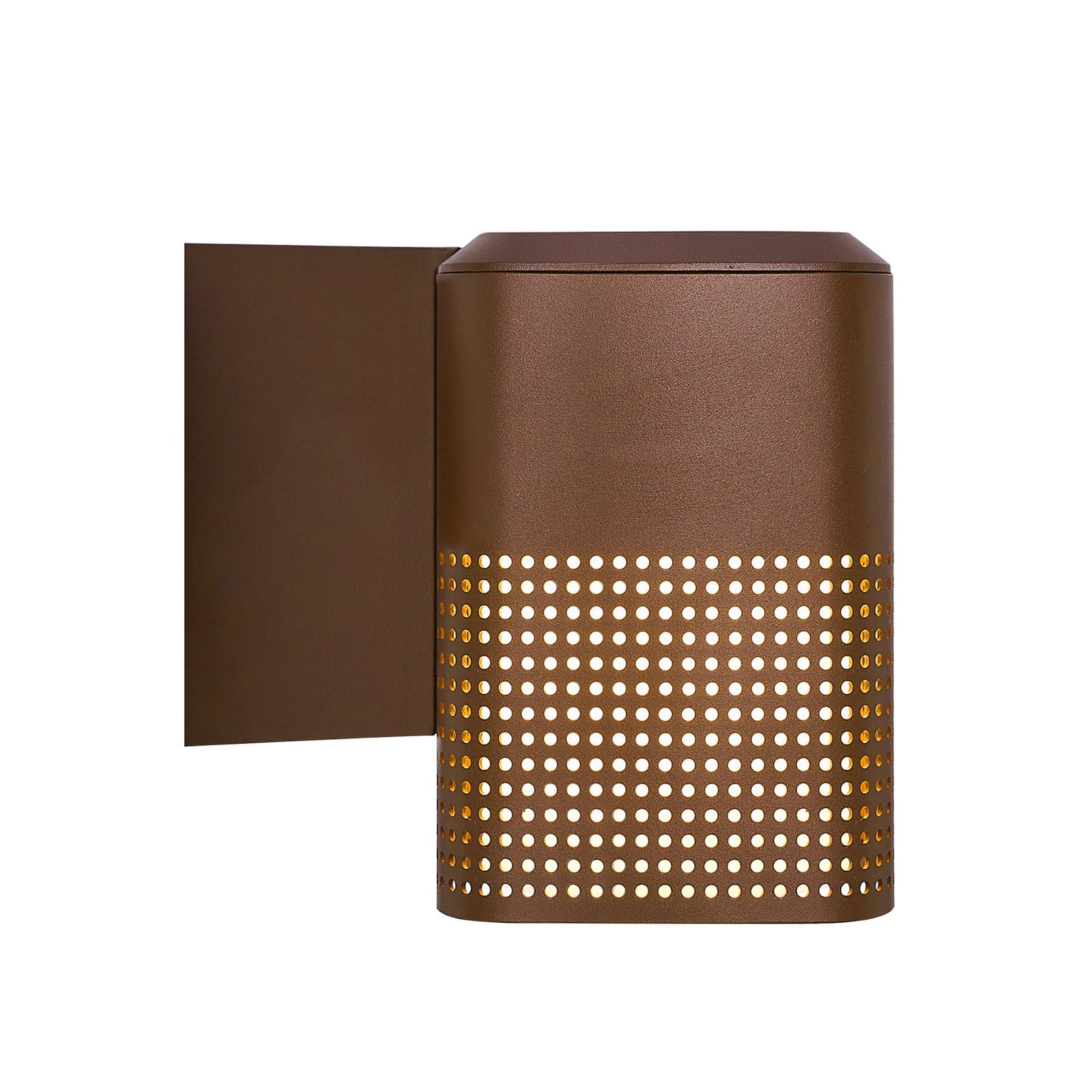 Venkovní nástěnné svítidlo Sidara Seaside, hnědé, IP54, E27