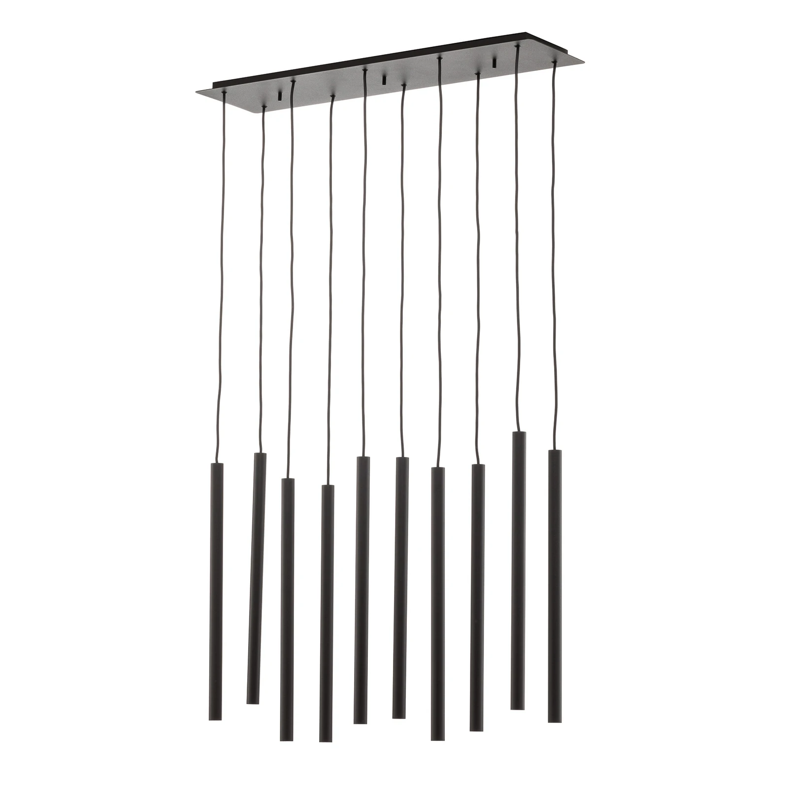 Hanglamp Laser 10-lamps, zwart