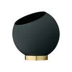 AYTM Globe flower pot, Ø 21 cm, dark green, aluminium, steel