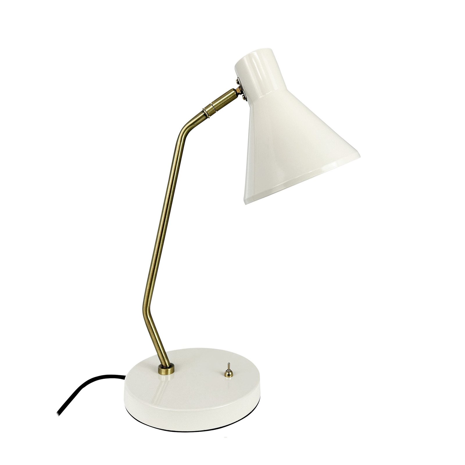 Lampă de masă Dyberg Larsen Sleep, alb chit, înălțime 43,3 cm