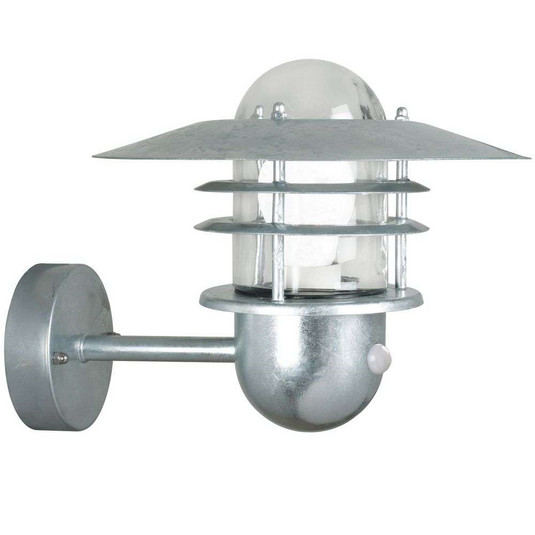 Agger Lampa Ścienna w/Sensor Galvanised - Nordlux