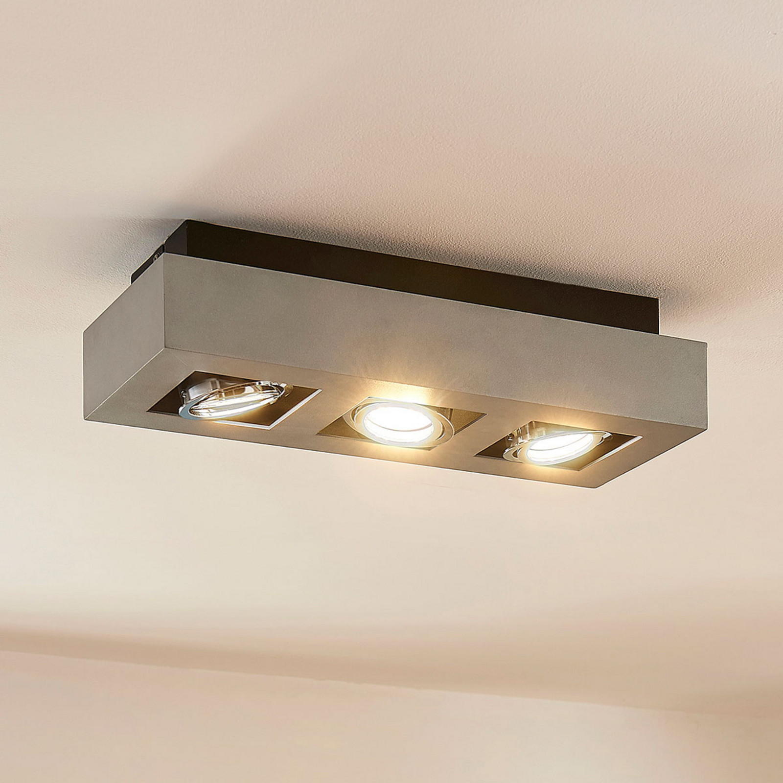 Spot Arcchio Vince 36 cm 3 becuri argintiu GU10 - Hol - modern - gri argintiu - Aluminiu