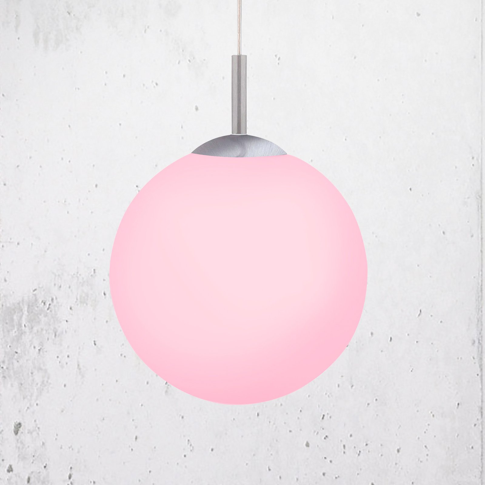 JUST LIGHT. Suspension LED LOLAsmart Bolo, Ø 25 cm, RVB, CCT