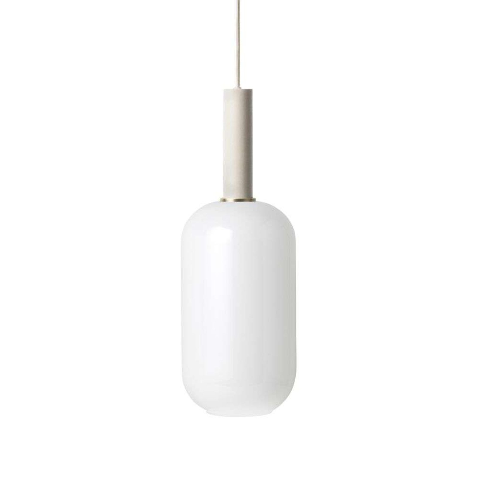 Collect Lustră Pendul Opal Tall High Light Grey - ferm LIVING